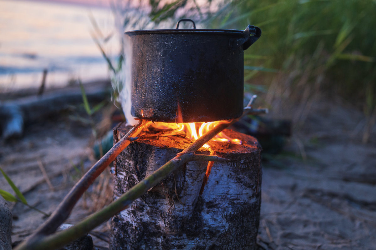 Schwedenfackel | Schwedenfeuer | Finnenkerze – Bild 2